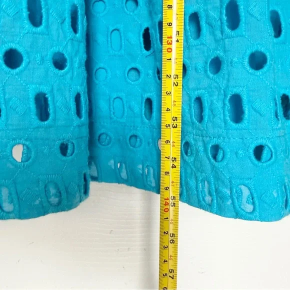 Anthropologie The Somerset Maxi Dress Eyelet Edition Blue Size Medium - Picture 15 of 16